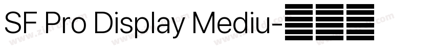 SF Pro Display Mediu字体转换